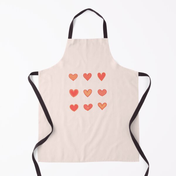 Item preview, Red and orange heart doodles set designed and sold by wonderxwander.