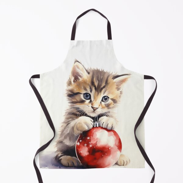 Item preview, Cute kitten watercolor christmas bauble designed and sold by mliotard.