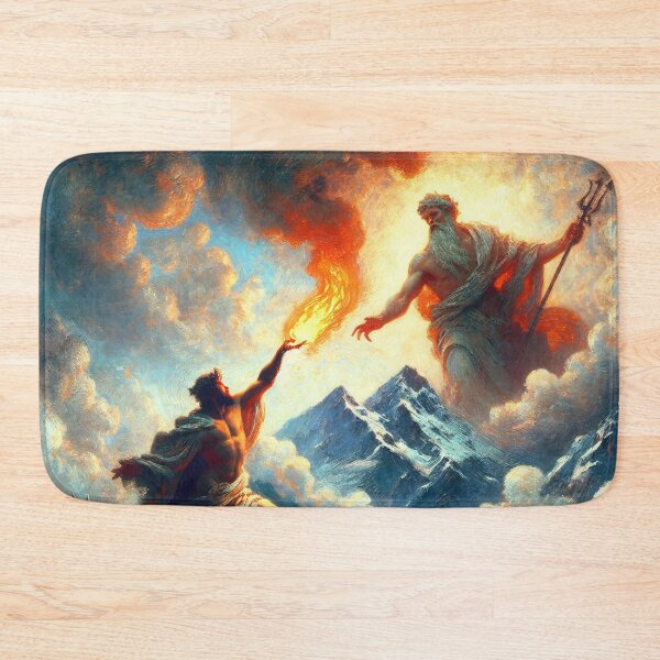 Item preview, Prometheus Stealing Fire designed and sold by ClassicRetroism.