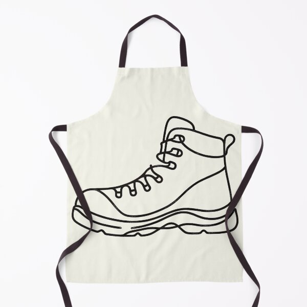 Item preview, Minimalist black line hiking boot designed and sold by OutdoorMemories.
