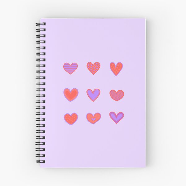 Item preview, Red and purple heart doodles set designed and sold by wonderxwander.