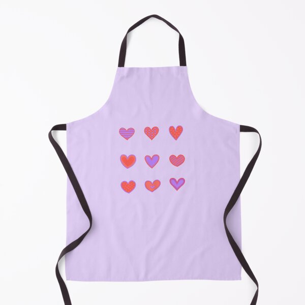 Item preview, Red and purple heart doodles set designed and sold by wonderxwander.