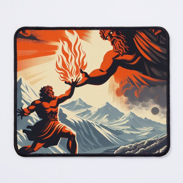 Item preview, Prometheus Stealing Fire designed and sold by ClassicRetroism.