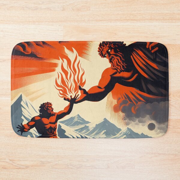 Item preview, Prometheus Stealing Fire designed and sold by ClassicRetroism.