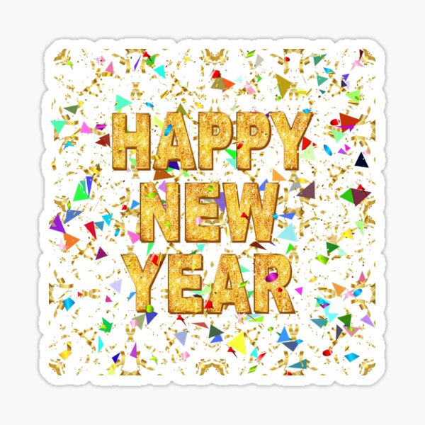 Item preview, Happy New Year Glitter Confetti  designed and sold by RoguegraFX.