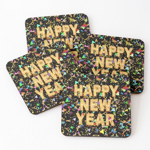Artikelvorschau, Happy New Year Glitter Confetti entworfen und verkauft von RoguegraFX.