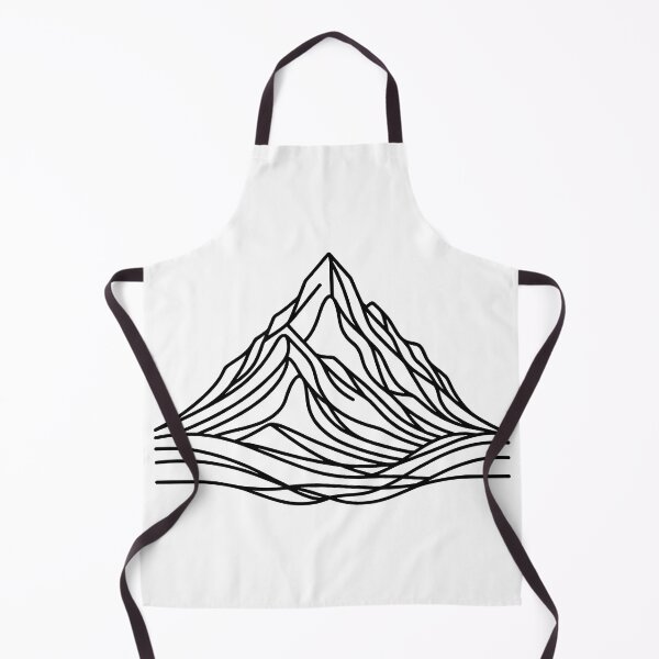 Item preview, Minimalist stylized line art mountain designed and sold by OutdoorMemories.