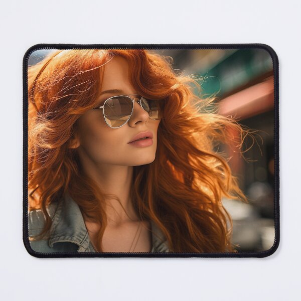 Item preview, Red-haired Beauty Captures City Chic in Breezy Denim Ensemble designed and sold by soulofalion.