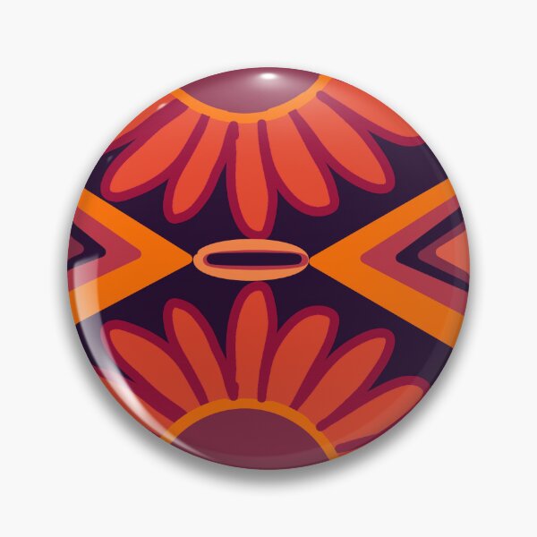 Item preview, Purple orange flowers  designed and sold by Nodala.