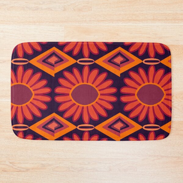 Item preview, Purple orange flowers  designed and sold by Nodala.