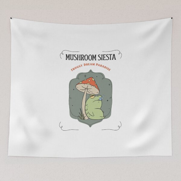 Item preview, Mushroom Siesta: Froggy Dream Paradise designed and sold by APACreative.