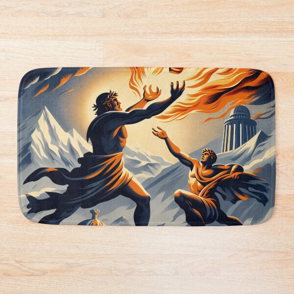 Item preview, Prometheus Stealing Fire designed and sold by ClassicRetroism.