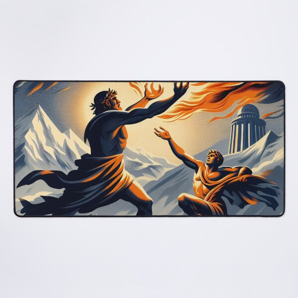 Item preview, Prometheus Stealing Fire designed and sold by ClassicRetroism.