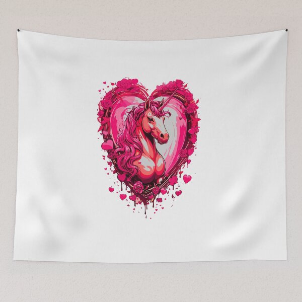 Item preview, Fantastic beast, a unicorn coming out of the heart designed and sold by PETS ABC.