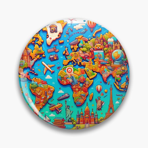 Item preview, World Travel Global Landmarks and Transportation Modes designed and sold by NAFDesigns.