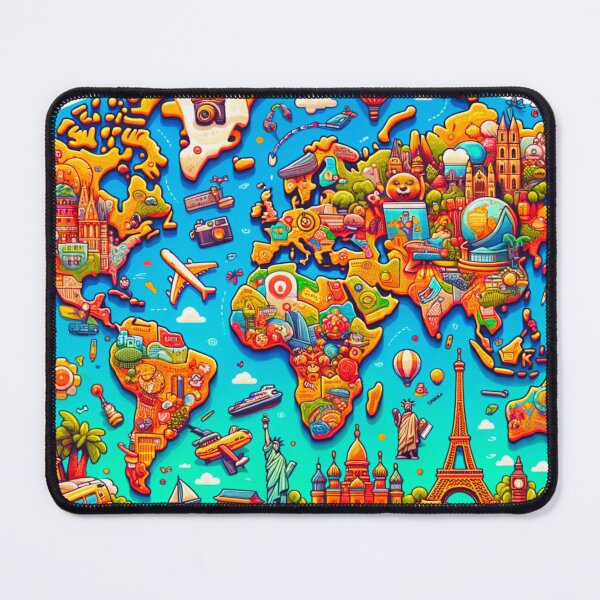 Item preview, World Travel Global Landmarks and Transportation Modes designed and sold by NAFDesigns.