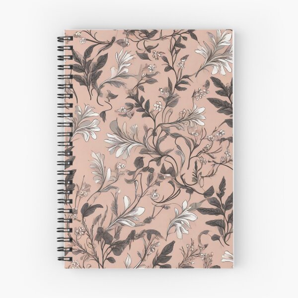 Item preview, White flowers and black leaves Design designed and sold by Yabi101.