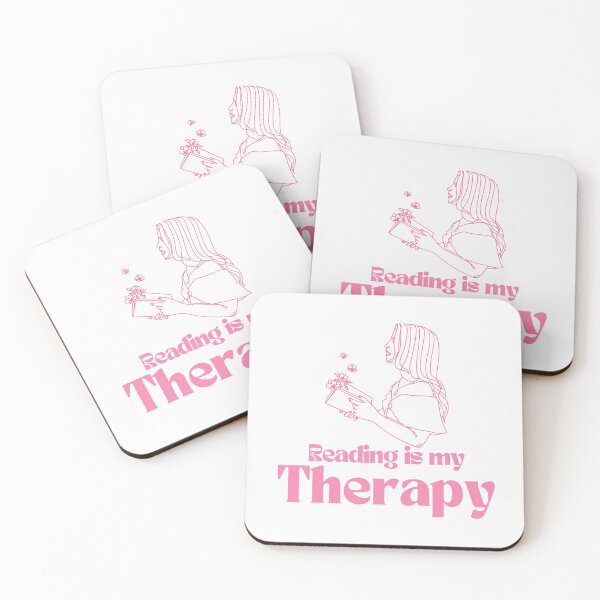 Item preview, Reading is my Therapy | Book Lover Quotes designed and sold by PurpleWay.