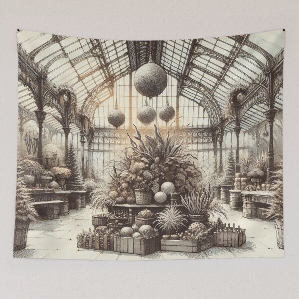 Item preview, Enchanted Winter Glasshouse Escape designed and sold by PictorialWhimsy.