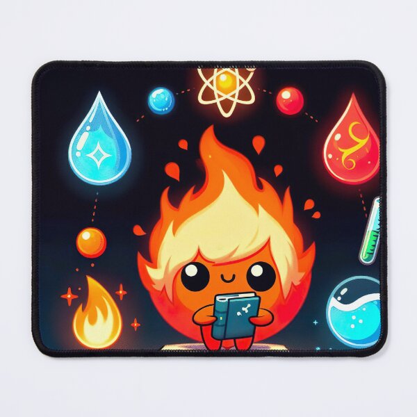 Item preview, "Cute Fire and Water Elements: Enchanting Harmony in Whimsical Land" designed and sold by Huycao211.