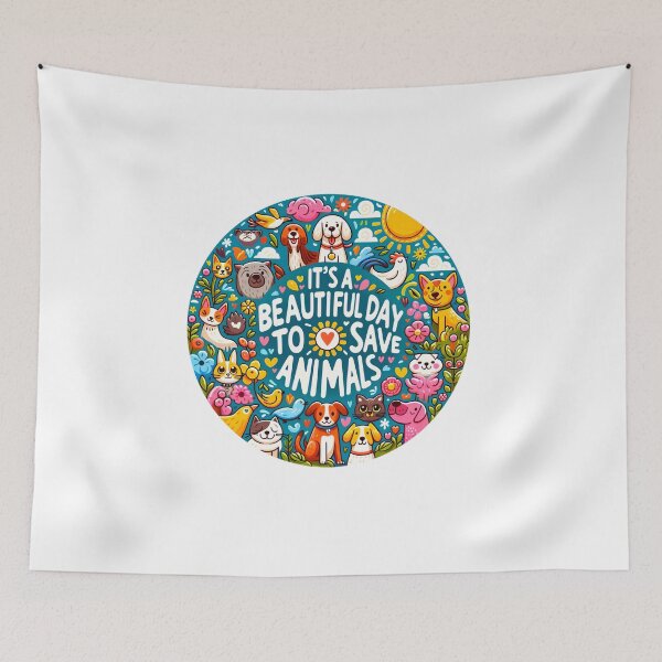 Item preview, It's A Beautiful Day To Save Animals designed and sold by 4TeeToo.