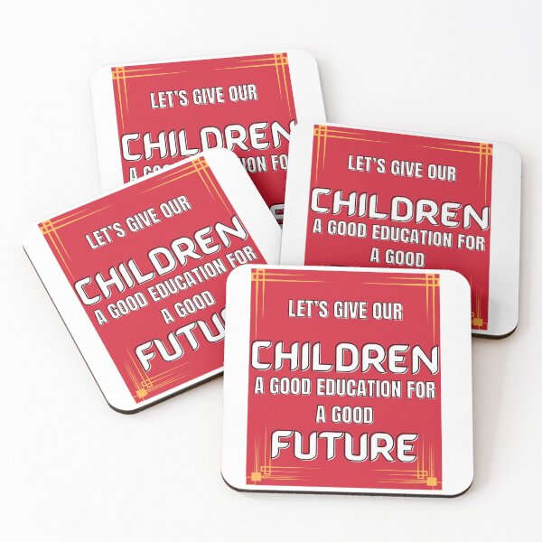 Item preview, let's give our children a good education for a good future designed and sold by Clothes and Stickers .