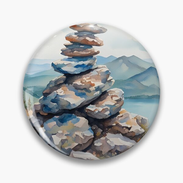 Item preview, Mountain-top Stone Cairn - Lake District Countryside Scenes designed and sold by Country-Artist.