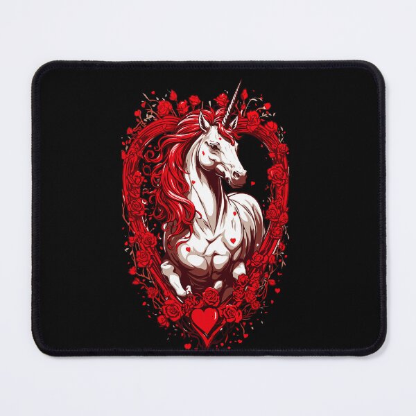 Item preview, Diamond with rubies, a unicorn coming out of the heart designed and sold by PETS ABC.