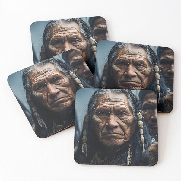 Item preview, Native American Brotherhood in a Dramatic Portrait designed and sold by soulofalion.