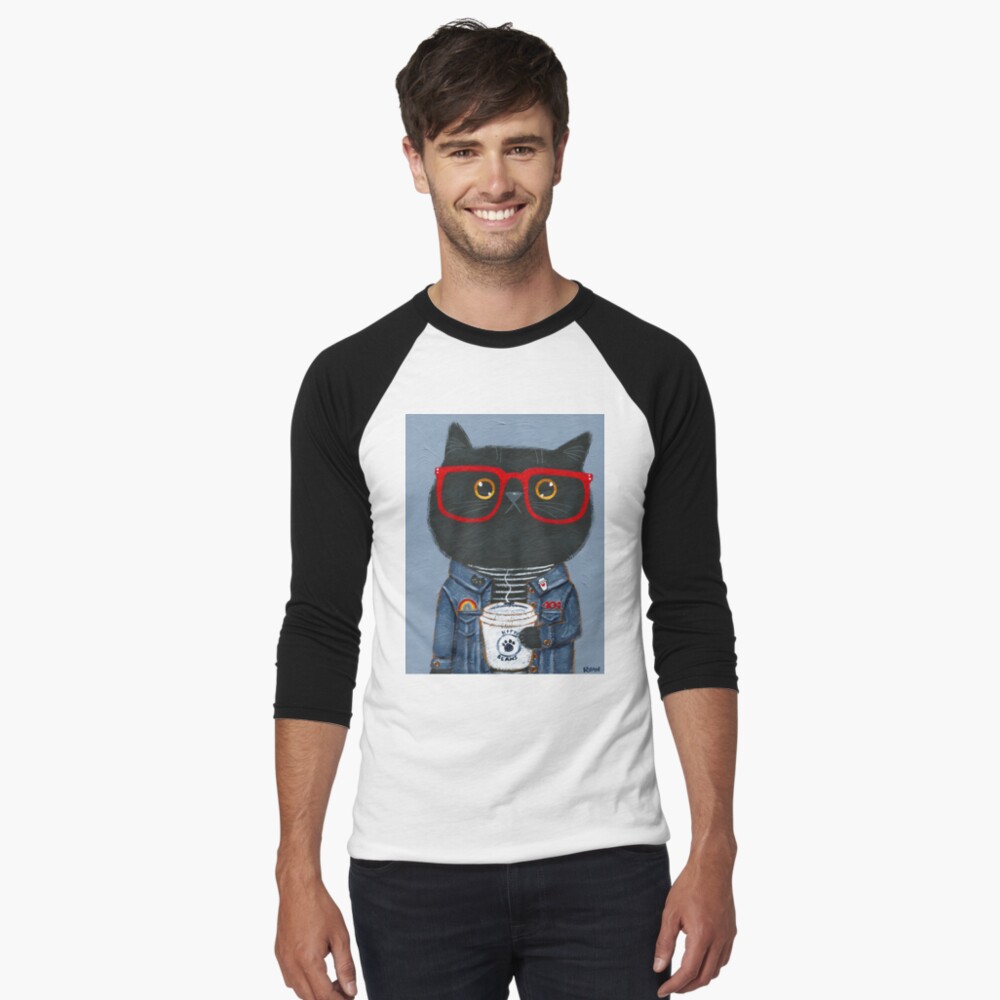 Aperçu de l'œuvre T-shirt baseball manches ¾ créée et vendue par kilkennycat.