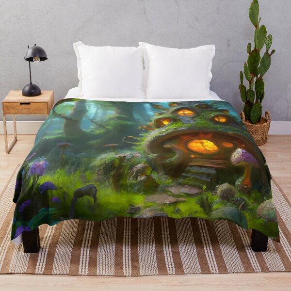 Item preview, Gnome Cottage Home - Vintage Fantasy Art designed and sold by DragonRealms.