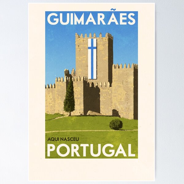 Vista previa del artículo con la obra «Carteles de viaje - Guimaraes Portugal», diseñado y vendido por ruiricardo.