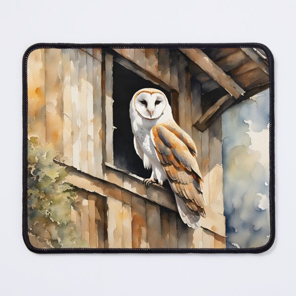 Item preview, Barn Owl - British Bird of Prey designed and sold by Country-Artist.