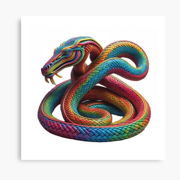 Rainbow colored snake print - Capricorn Press