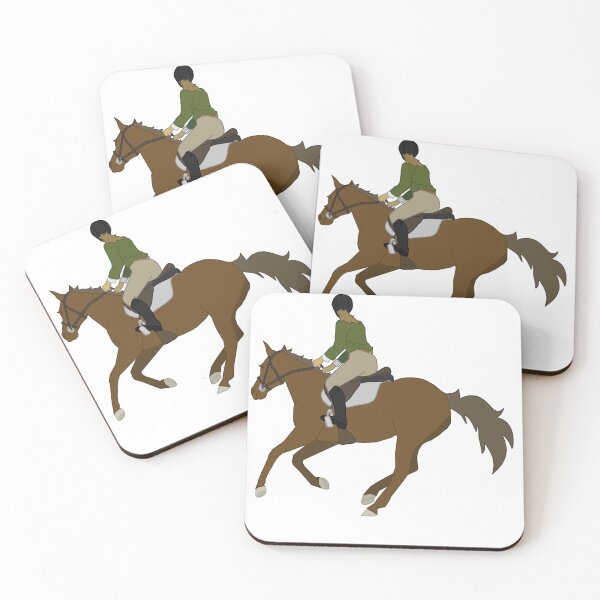 Item preview, COLOR-LINE Rail-View Asking for the Canter on a Turn designed and sold by Abby Art Studio.