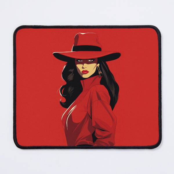 Item preview, Carmen Sandiego in Red - 90's Cartoon Detective - Vintage Style Art Print designed and sold by ThatsTheStyle.