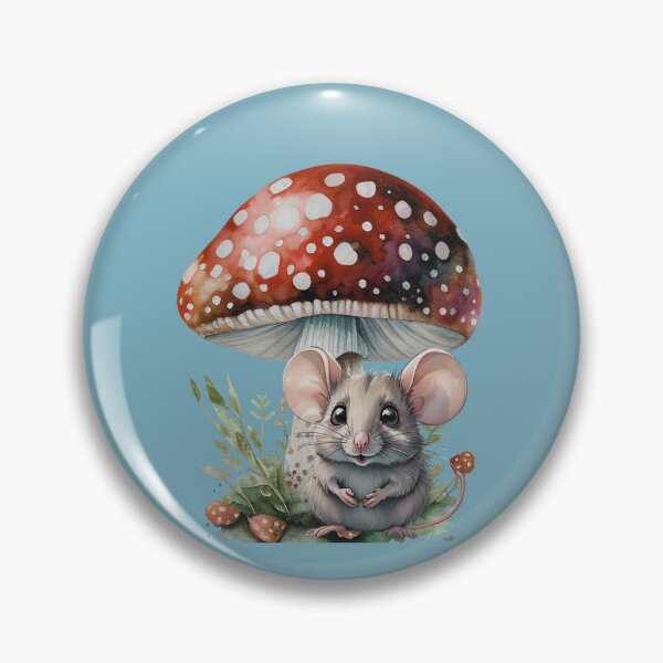 Item preview, LittleGnomad - Nibbles Sits Under A Toadstool I Field Mouse With Toadstool Design designed and sold by LittleGnomad.