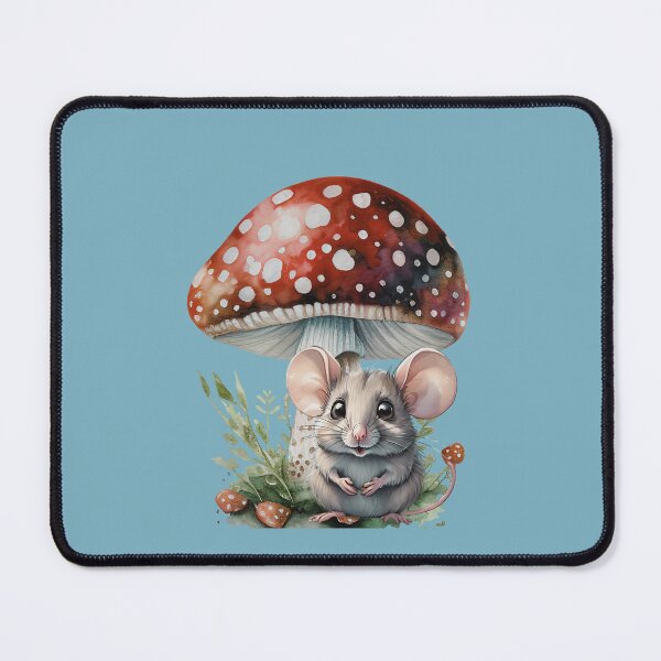 Item preview, LittleGnomad - Nibbles Sits Under A Toadstool I Field Mouse With Toadstool Design designed and sold by LittleGnomad.