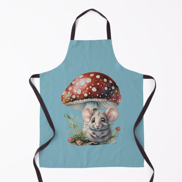 Item preview, LittleGnomad - Nibbles Sits Under A Toadstool  I Field Mouse With Toadstool Design designed and sold by LittleGnomad.