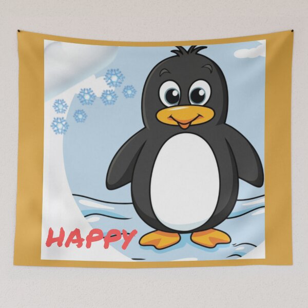 Item preview, Cartoon Happy Penguin designed and sold by Lar888.