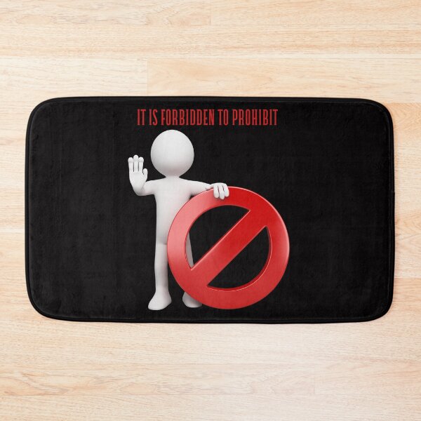 Item preview,  It is forbidden to prohibit. A kitten with prohibition. An extra gift for those who are fed up with prohibitions. designed and sold by Studio-wzory.