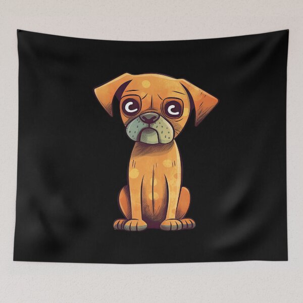 Item preview, Little cute dog with big loyal eyes designed and sold by WallGemsArt.
