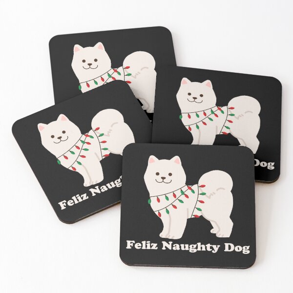 Item preview, Feliz Naughty Dog Funny Samoyed Christmas Xmas Design designed and sold by HayleeDesigns.