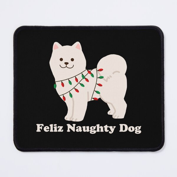 Item preview, Feliz Naughty Dog Funny Samoyed Christmas Xmas Design designed and sold by HayleeDesigns.