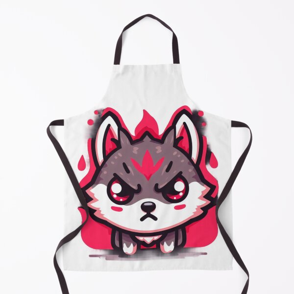 Item preview, kawaii angry wolf designed and sold by Animalia-.