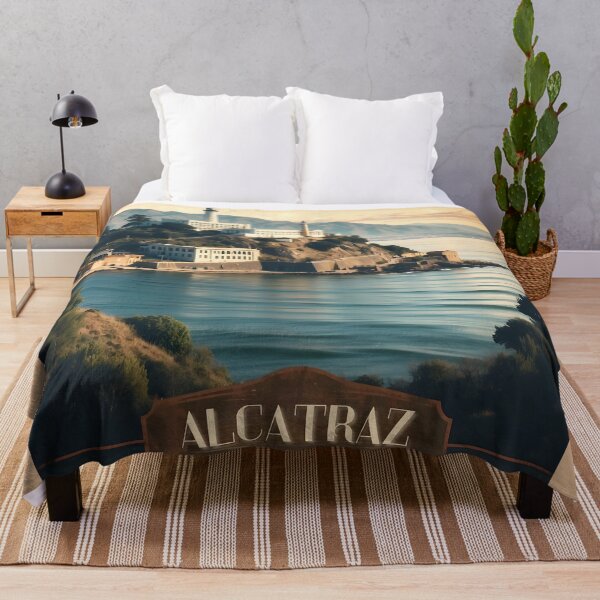Item preview, Alcatraz Vintage Travel Poster - Historic Island Art designed and sold by Ceemko's Vintage Corner.