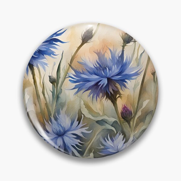 Item preview, Cornflower (Centaurea cyanus) - British Wildflowers designed and sold by Country-Artist.