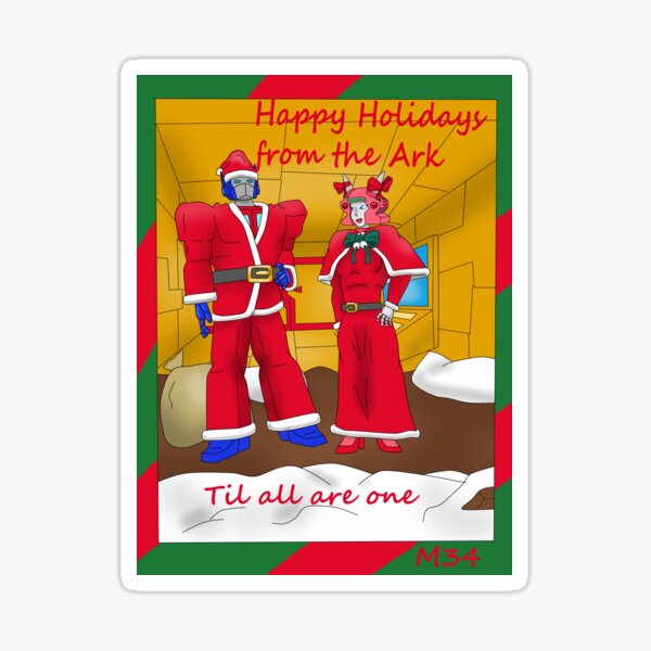 Autobot Holiday Greeting Sticker