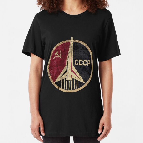 Russian Space Program Slim Fit T-Shirt