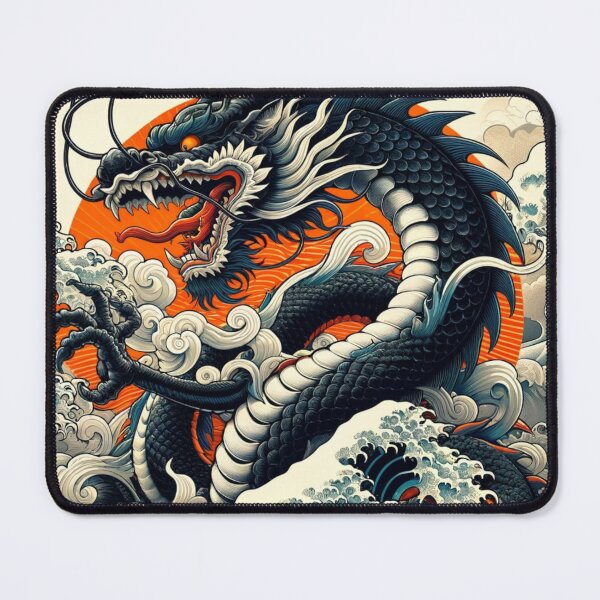 Item preview, Mystic Dragon Amidst the Turbulent Sea designed and sold by WeebWarehouse.